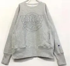 美品 champion スウェット リバースウィーブ 霜降りグレー メンズS