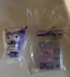 クロミ　サンリオキャラクターズ タイルシールミニチュアチャーム ガチャガチャ