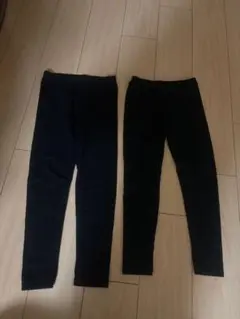 黒 ヒートテック2点セット 120と130 センチ