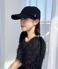 〈 新品 〉VARZAR バザール ヘザー StudBallCap ブラック 黒