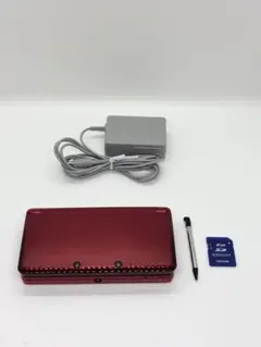 ニンテンドー3ds フレアレッド　本体　充電器付き