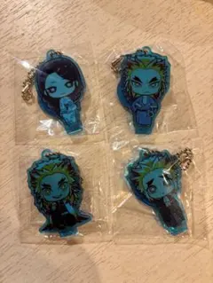 新品4個セット煉獄家　鬼滅の刃 ここみえアクリルフィギュア 陸ノ型