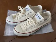 CONVERSE ALL STAR アイボリー ローカット スニーカー 26cm