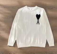 ✨新品✨AMI PARIS ホワイトニットセーター s