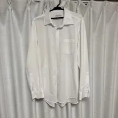 ホワイト 長袖シャツ