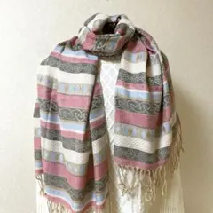 「新品」マルチカラーカシミヤ 100%大判ストール 値下げ中✨✨お勧めです。