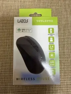 LAZOS ワイヤレスマウス L-YM-BK