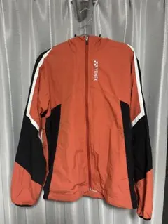 ナ*ン様 特売‼️YONEX フード付きウィンドブレーカー　オレンジ　長袖ウェア