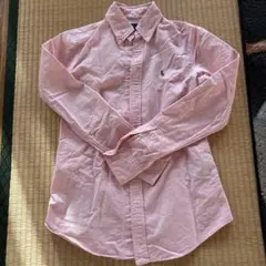 Ralph Lauren ボタンダウンポニー刺繍ピンク シャツ XS