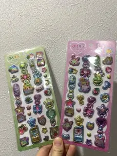 早い者勝ち‼️ぷくキラチャームステッカー ２枚セット