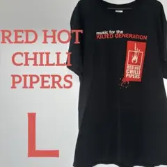 RED HOT CHILLI PIPERS Tシャツ ブラック