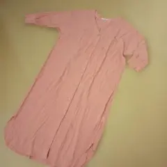 BAYFLOW 七分袖 シアーシャツワンピース