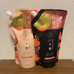 いち髪 濃密W保湿ケア つめかえ用2回分 シャンプー コンディショナー セットのサムネイル