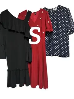 RACHEL Rachel Royブラックドレス&SHEINレッドドレスワンピ