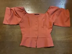 EMODA オレンジ パフスリーブブラウスのサムネイル