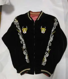 激レア black means スカジャン ベドジャン ベロア 別珍 黒 金 激レア black means スカジャン ベドジャン ベロア 別珍 黒 金 - メルカリ