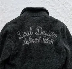 土日限定　DEAL DESIGN ニットブルゾン　ラムレザー