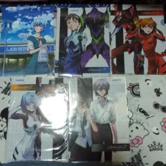 ローソン限定エヴァンゲリオンクリアファイル5枚セット