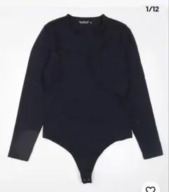 アバクロ　黒い長袖ボディスーツ XS