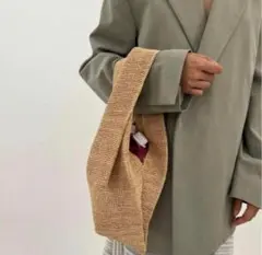 Seya セヤ RAFFIA SHOPPING BAG WaterGreen - メルカリ