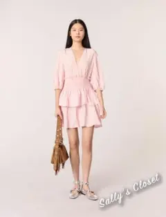 ❤️25新作 新品♡ maje ピンク色ミニワンピース♡　302