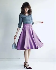 【新品・未使用】Apuweiser-riche スエードフレアスカート