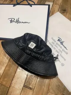 【ロンハーマン購入】美品 REIGNING CHAMP ナイロンハット ブラック