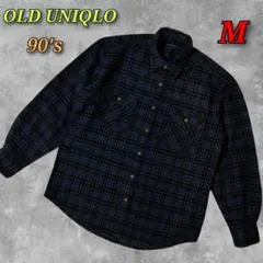 美品☆old UNIQLO オールドユニクロ 90's ヘビネル シャツ