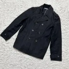 【c6709】ユナイテッドアローズ　ピーコート　ブラック