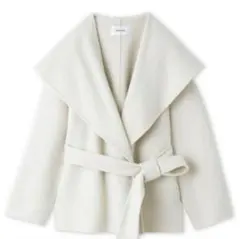 FRAY I.D ショールカラーショートリバーコート　アウター　羊毛