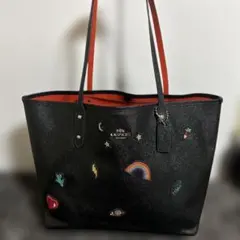 COACH コーチ トートバッグ ブラック ワッペンのサムネイル