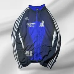 00s adidas アディダス　企業物　背面ビッグロゴ ナイロンジャケット