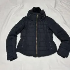 ZARA BASIC ブラック ダウン風ジャケット S 中綿 アウター
