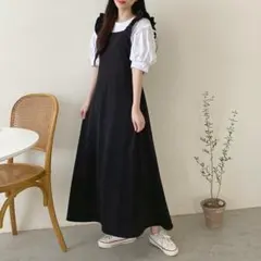 在庫処分激安　キャミソールワンピース綺麗韓国風