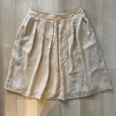 アーヴェヴェ フレアスカート ドット a.v.v ベージュ 40 L