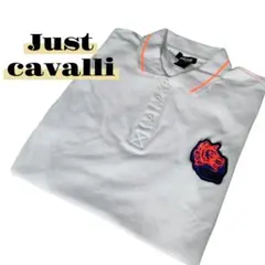 Just Cavalli ホワイト ワンポイント ポロシャツ xsのサムネイル