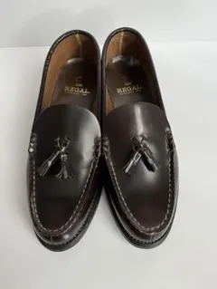 REGAL ダークブラウン ローファー タッセル付き