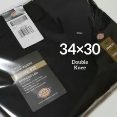 34×30【新品・未使用】ディッキーズ　ダブルニー　85283　　・BLACK・