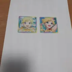 プロセカ　カラフルステージ！スクエアステッカーコレクション　鏡音レンセット②