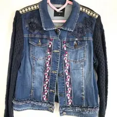 Desigual 刺繍入りデニムジャケット サイズ46
