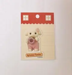 シルバニアファミリー フローラウサギ 赤ちゃん ドーナツ ステッカー
