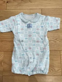 【美品】カバーオール 70 日本製 綿100% 前開き