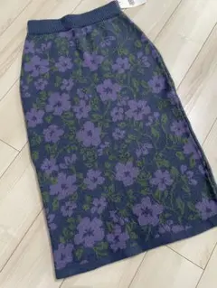 RODEO CROWNS 新品 ニット スカート 花柄 ロデオクラウンズ