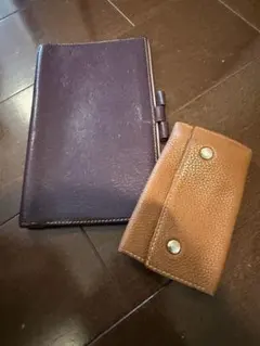 売り切り HERMER エルメス ベアンセリエ キーケース 手帳カバー 紫 2点