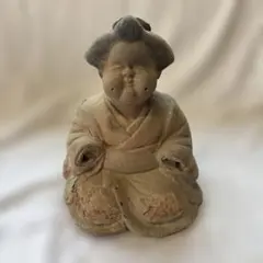 青芳人形 念ずれば花開く 砥部焼 森元青芳 置物 オブジェ インテリア