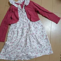 ビケットクラブ　ボレロ風一体型ワンピース　130