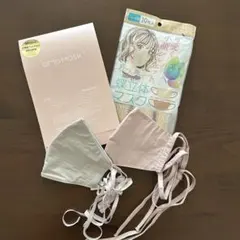 接触冷感立体マスク2枚 /高機能フィルターマスク /3D不織布マスク 4点セット