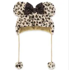 ミニー ファンキャップ ヒョウ柄 ブラウン