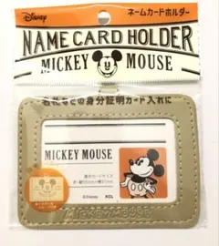 ミッキーマウス　ネームカードホルダー　パスケース　定期入れ　ディズニー　ミッキー