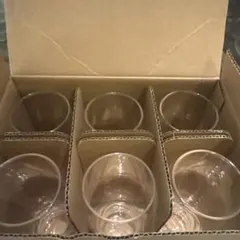 新品　ガラス製グラス 6個セット